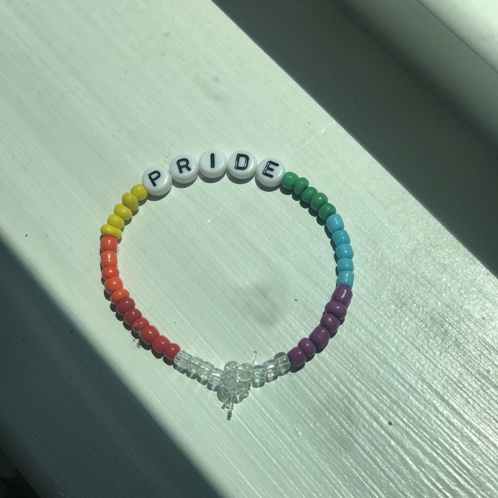 pride bracelet/double ring